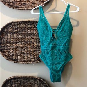 BECCA Crochet One-Piece Bathing Suit